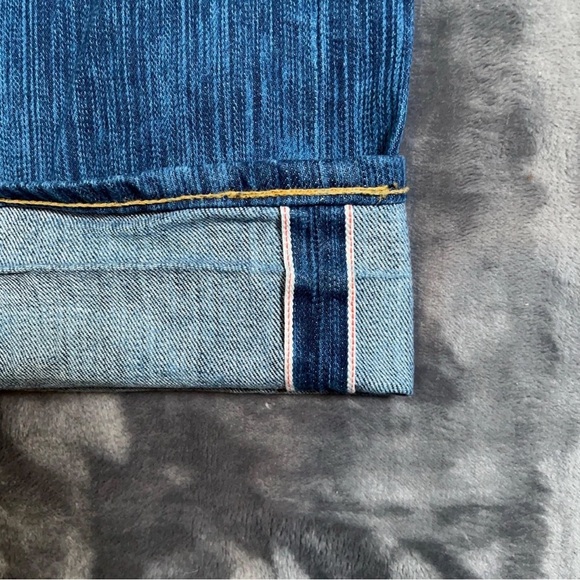 Naked & Famous Jeans Mens 34 Blue Selvedge Denim Weird Guy Big Slub Japan - Picture 2 of 14